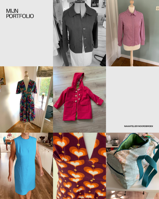 Fotocollage Naaiatelier Noordbroek
